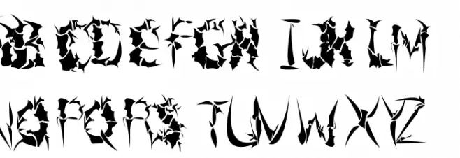 Beneath The Remains Schriftart Groß