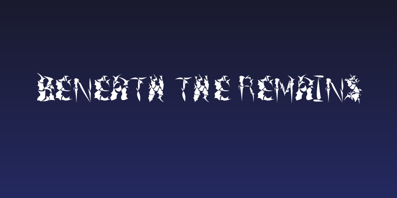 Beneath The Remains Social Header