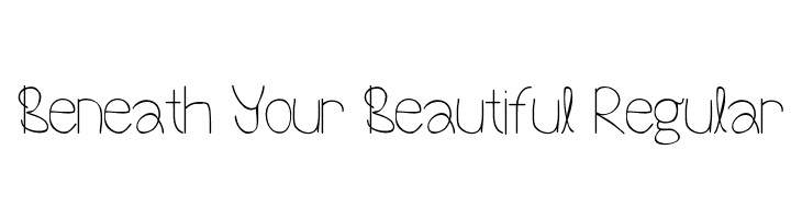 Beneath Your Beautiful Regular  नि: शुल्क फ़ॉन्ट्स डाउनलोड