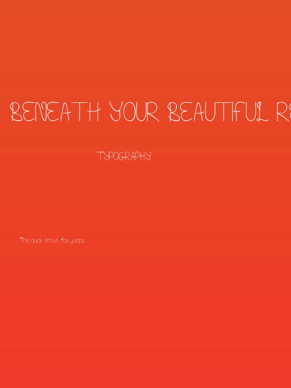 Beneath Your Beautiful Regular Poster