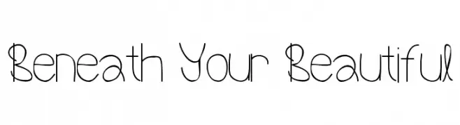 Beneath Your Beautiful  font caratteri gratis