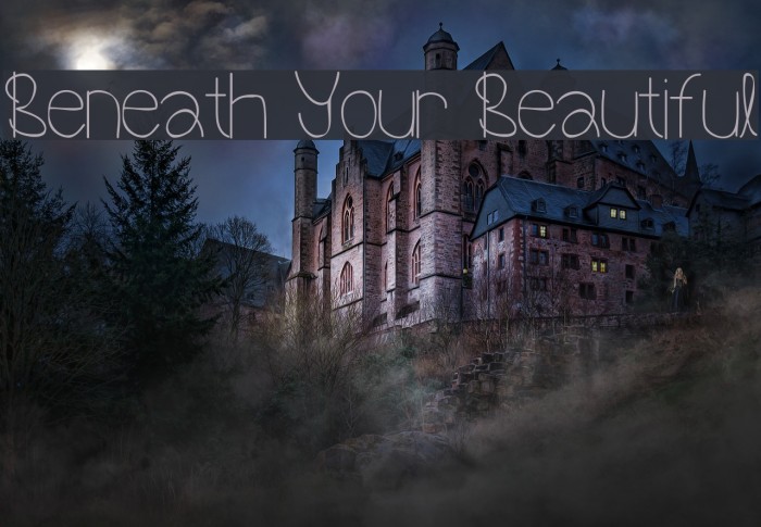 Beneath Your Beautiful Font examples