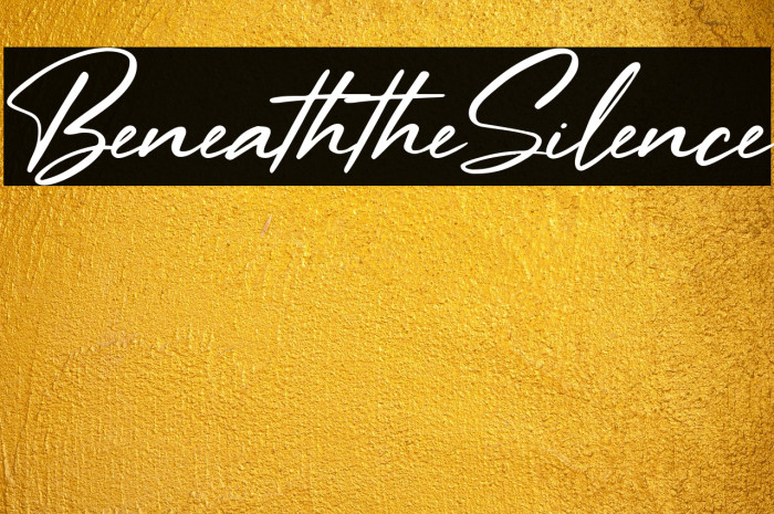 Beneath the Silence Example 1