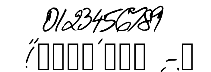 Beneath the floorboards Font OTHER CHARS