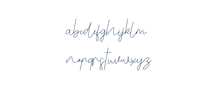Benedela Signature Lowercase