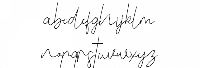 Benedela Signature Fuentes MINÚSCULAS