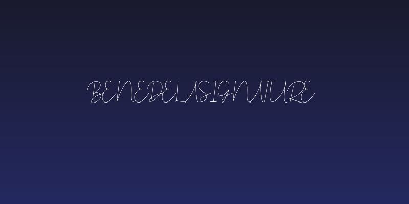 BenedelaSignature Social Header
