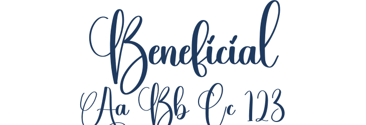 Beneficial Font Preview
