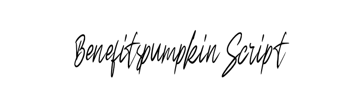BenefitspumpkinScript  font caratteri gratis