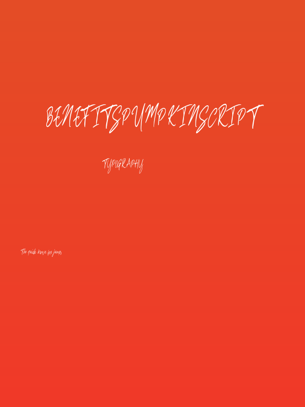 BenefitspumpkinScript Poster