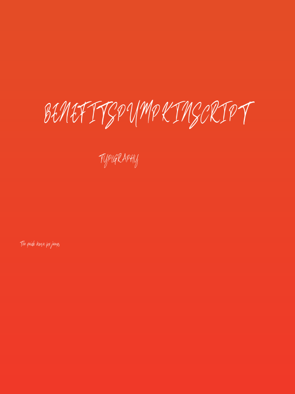 BenefitspumpkinScript Poster