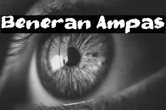 Beneran Ampas Font examples