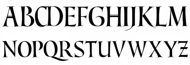 Benevento!` 字体 大写
