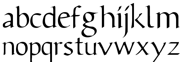 Benevento!` Schriftart Kleinbuchstaben