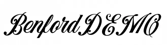 Benford DEMO  Free Fonts Download