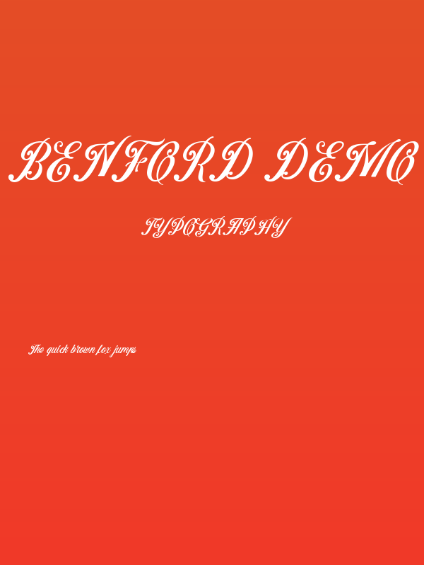 Benford DEMO Poster
