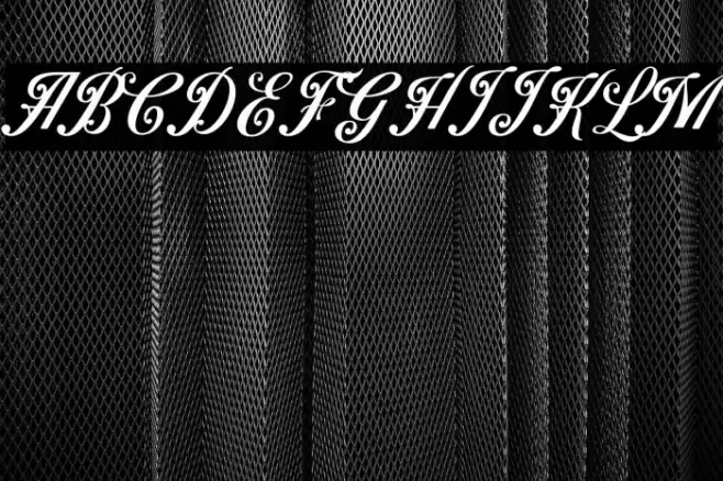 Benford DEMO Font examples