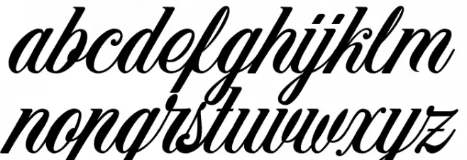 Benford DEMO फ़ॉन्ट लोअरकेस