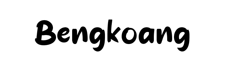 Bengkoang  font caratteri gratis