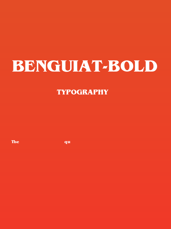 Benguiat-Bold Poster