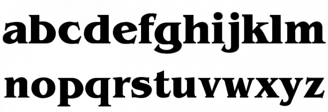 Benguiat-Bold Font LOWERCASE