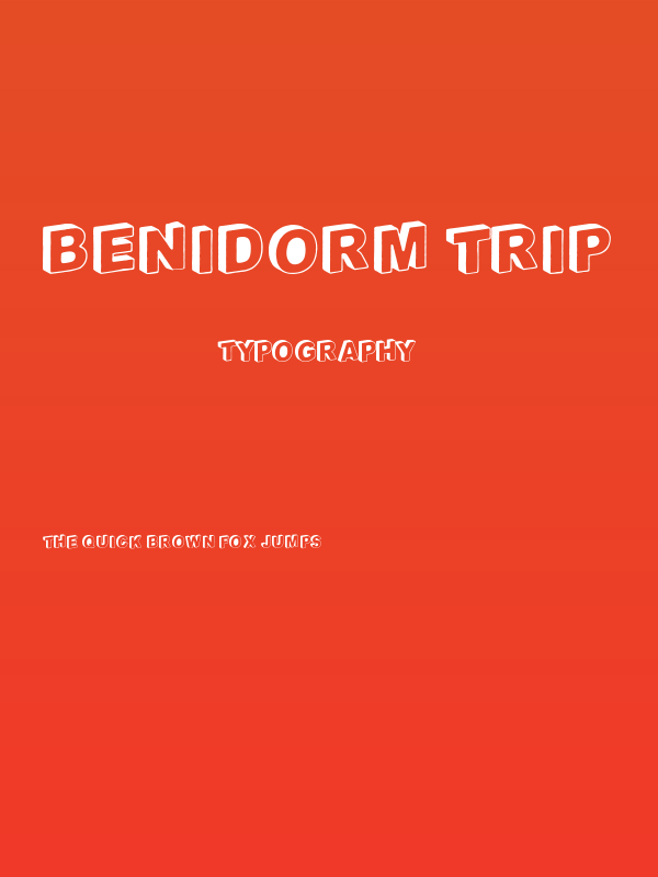 Benidorm Trip Poster