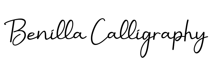 Benilla Calligraphy  フリーフォントのダウンロード