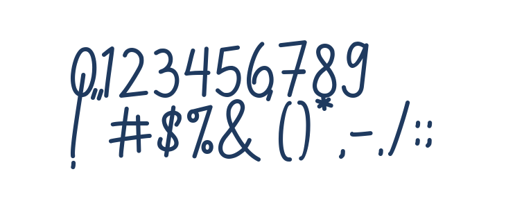 Benilla Calligraphy Other Characters