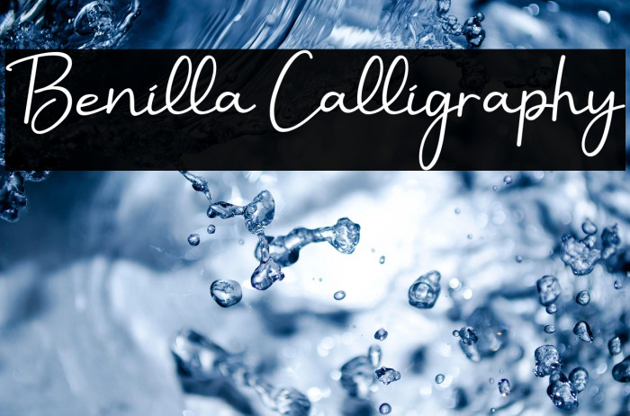 Benilla Calligraphy Example 1