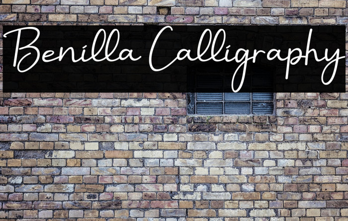 Benilla Calligraphy Example 2