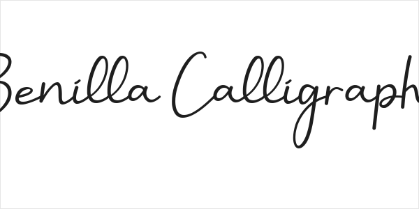 Benilla Calligraphy Logo