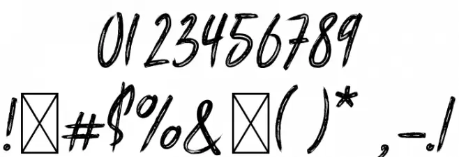 Benito Micholine Font OTHER CHARS