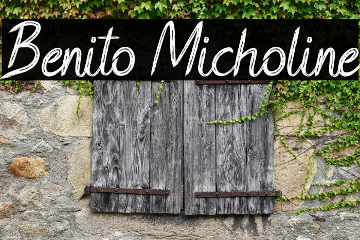 Benito Micholine Example 3