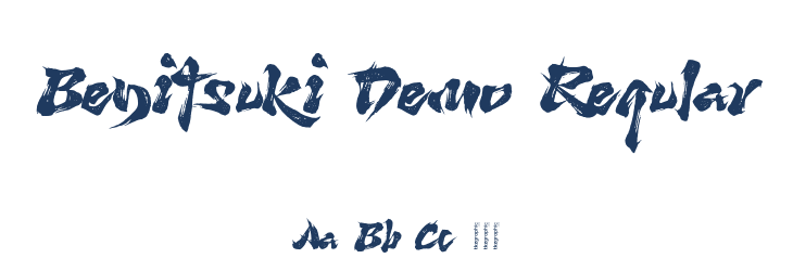 Benitsuki Demo Regular Font Preview