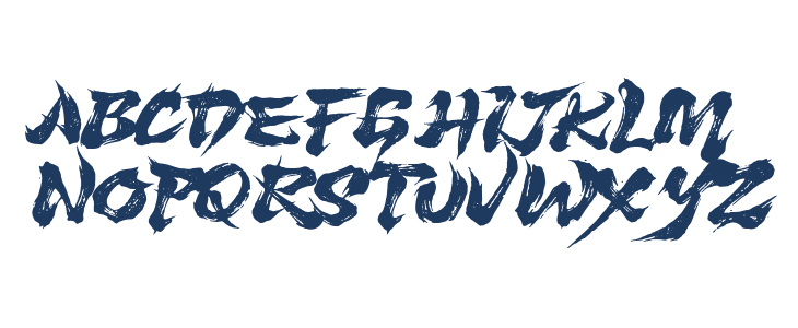 Benitsuki Demo Regular Uppercase