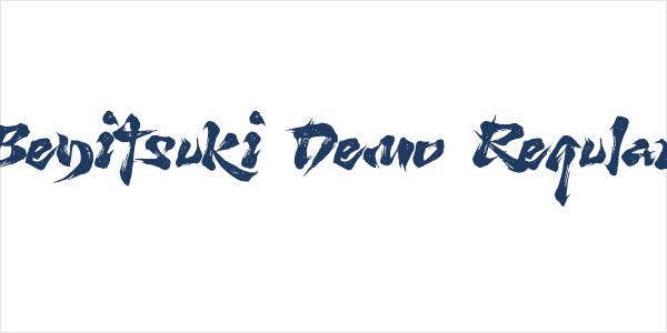 Benitsuki Demo Regular Logo