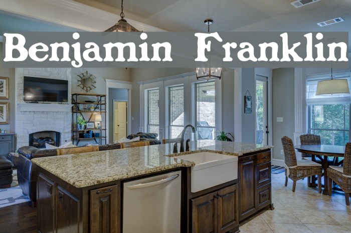 Benjamin Franklin Font examples
