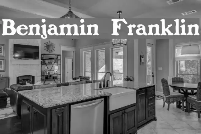 Benjamin Franklin Font examples