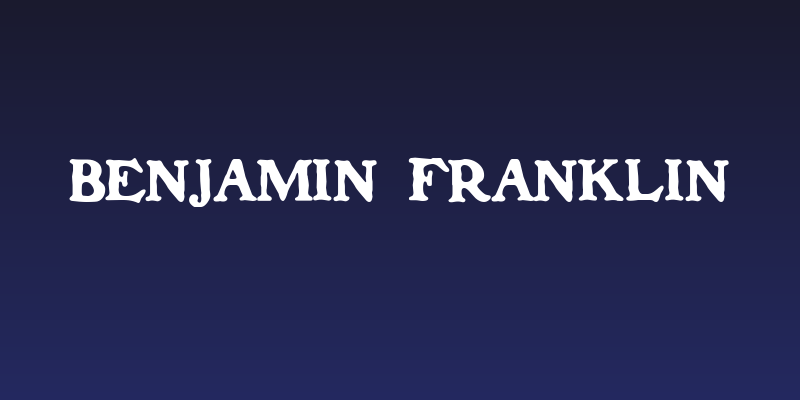 Benjamin Franklin Social Header