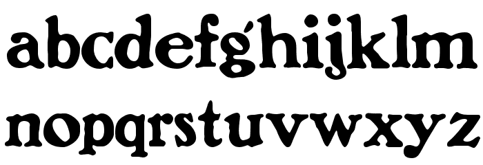Benjamin Franklin Font LOWERCASE