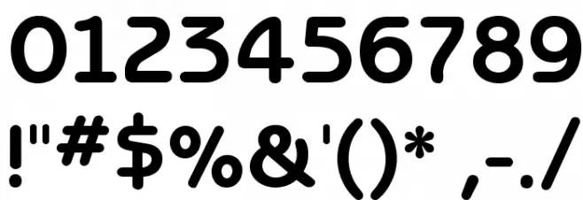 Benjamin Gothic Font OTHER CHARS