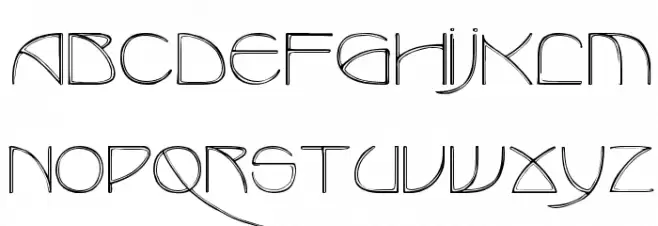 Benjamin Regular Caratteri MAIUSCOLE
