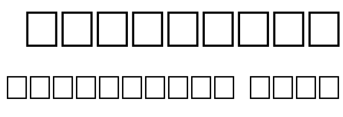 BenjaminCaps Caps:001.001 Font OTHER CHARS
