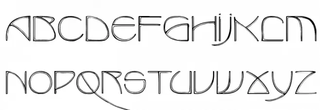 BenjaminCaps Medium Schriftart Groß