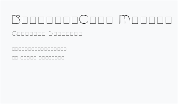 BenjaminCaps Medium Business Card