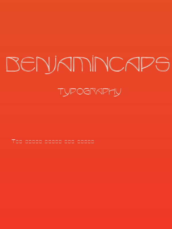 BenjaminCaps Medium Poster