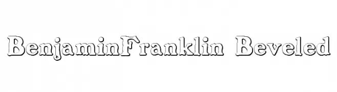 BenjaminFranklin Beveled  免费字体下载