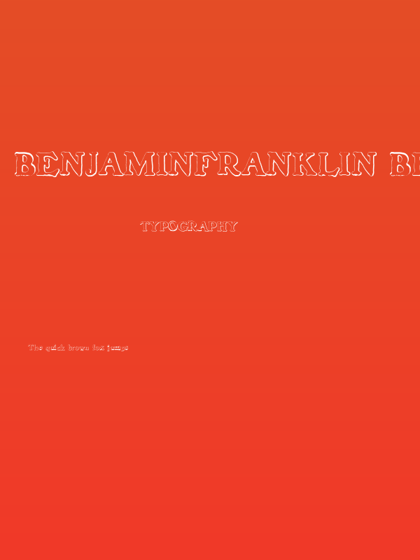 BenjaminFranklin Beveled Poster