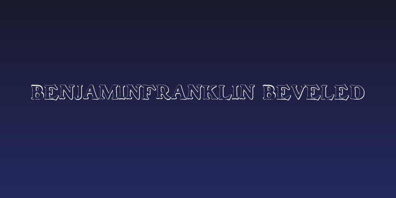 BenjaminFranklin Beveled Social Header