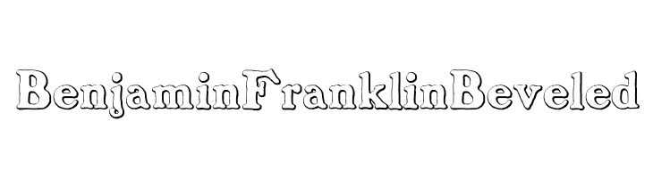 BenjaminFranklinBeveled Font